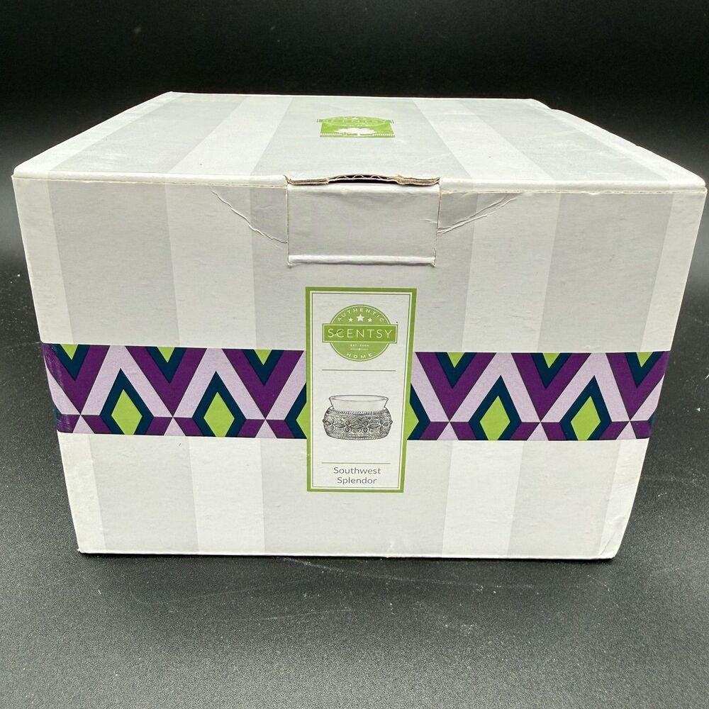 Scentsy SOUTHWEST SPLENDOR Element Warmer Turquoise & Silver NEW RARE RETIRED - Picture 2 of 6